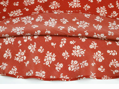 Scarlet Bloom Silk Dress