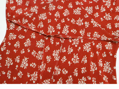 Scarlet Bloom Silk Dress